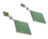 Turquoise Southwest Sterling Silver Post Dangle Earrings AX67609
